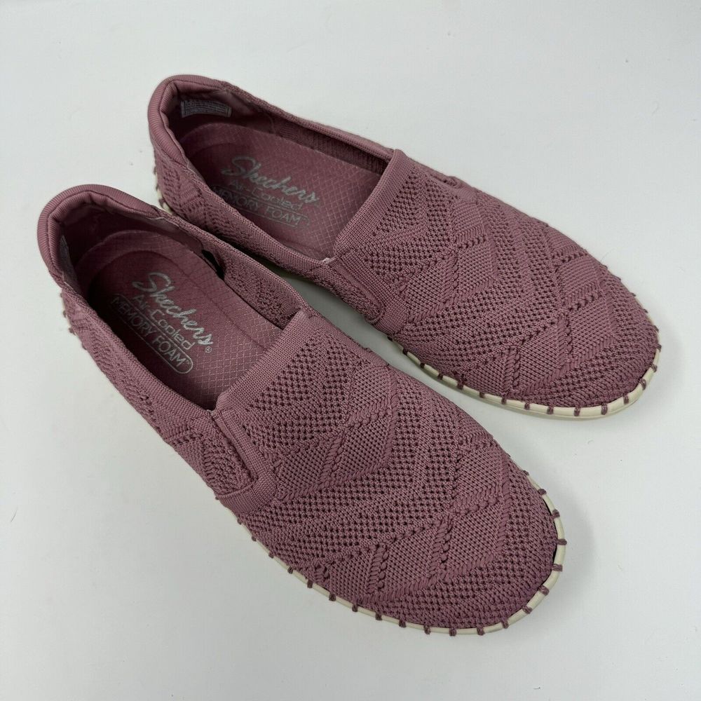 Skechers Vegan Washable Crochet Slip-Ons Sepulveda 2.0 Raspberry Womens 8 - Picture 2 of 7